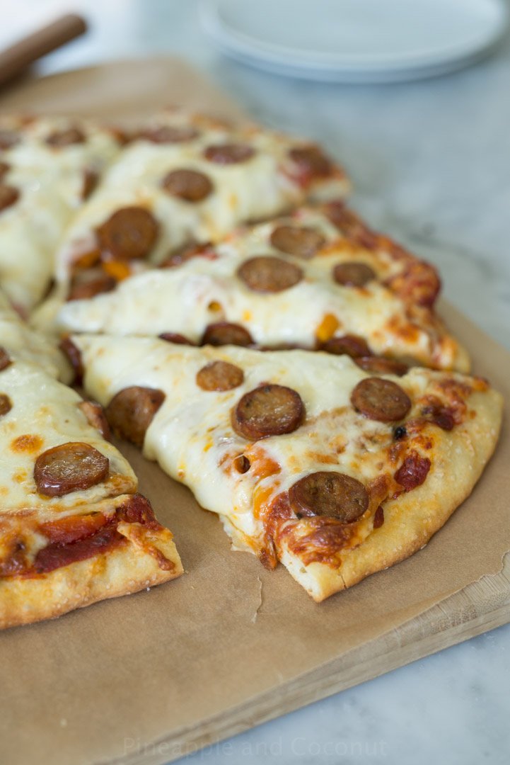 Sausage pizza large